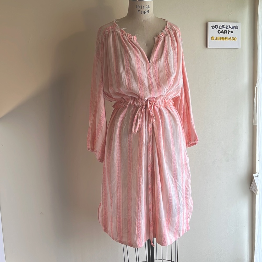 NWOT Anthropologie dRA Light Pink Drawstring Dress SZ-S